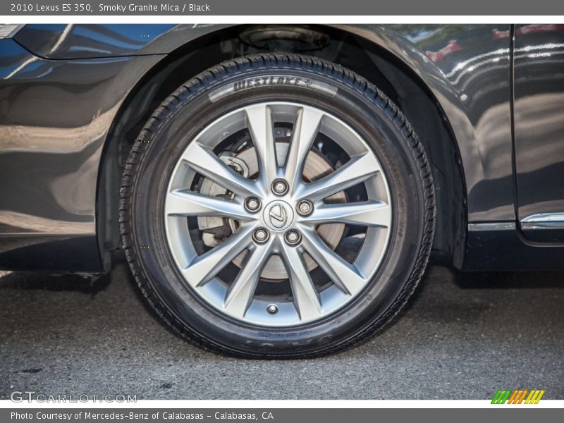 Smoky Granite Mica / Black 2010 Lexus ES 350
