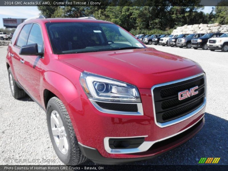 Crystal Red Tintcoat / Ebony 2014 GMC Acadia SLE AWD
