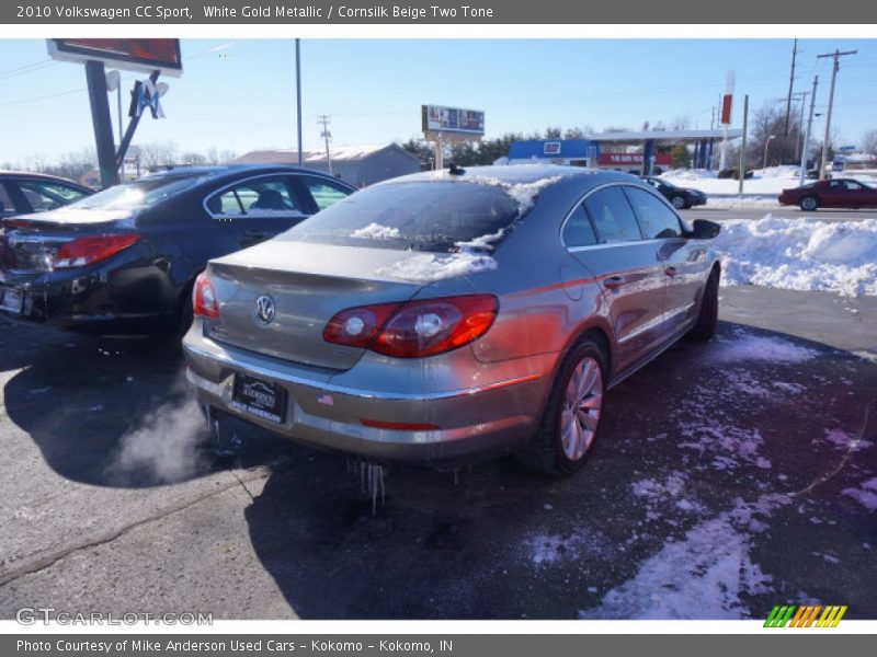 White Gold Metallic / Cornsilk Beige Two Tone 2010 Volkswagen CC Sport