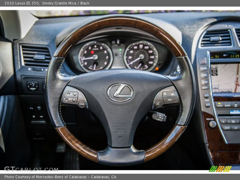 Smoky Granite Mica / Black 2010 Lexus ES 350