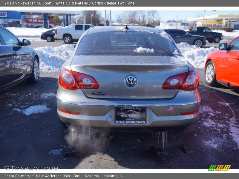 White Gold Metallic / Cornsilk Beige Two Tone 2010 Volkswagen CC Sport