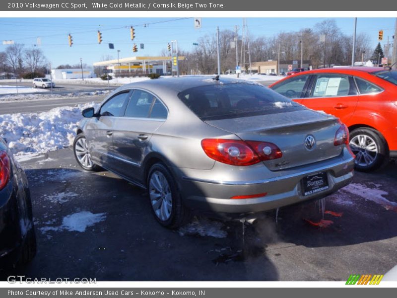 White Gold Metallic / Cornsilk Beige Two Tone 2010 Volkswagen CC Sport