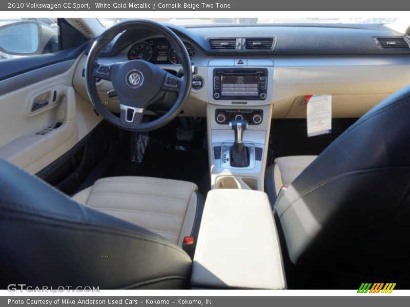 White Gold Metallic / Cornsilk Beige Two Tone 2010 Volkswagen CC Sport