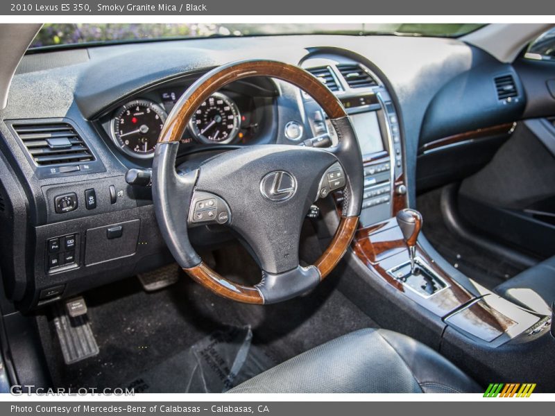 Smoky Granite Mica / Black 2010 Lexus ES 350