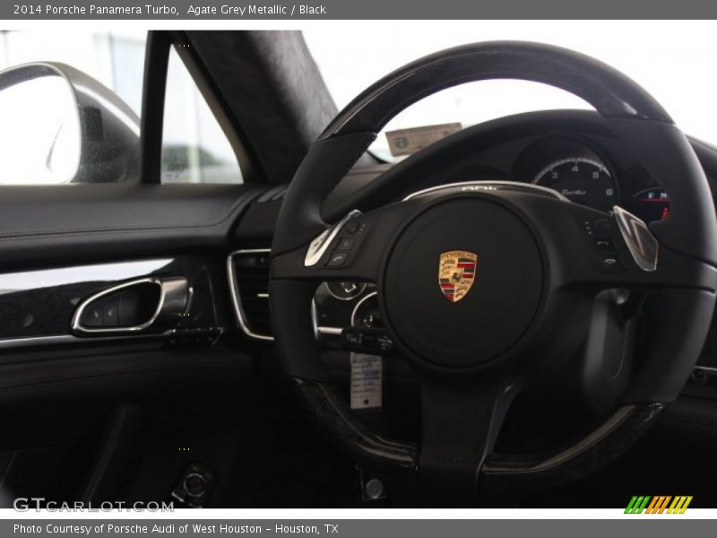 Agate Grey Metallic / Black 2014 Porsche Panamera Turbo