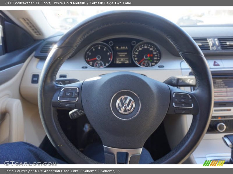 White Gold Metallic / Cornsilk Beige Two Tone 2010 Volkswagen CC Sport