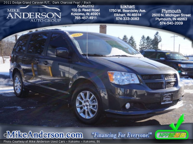 Dark Charcoal Pearl / Black 2011 Dodge Grand Caravan R/T