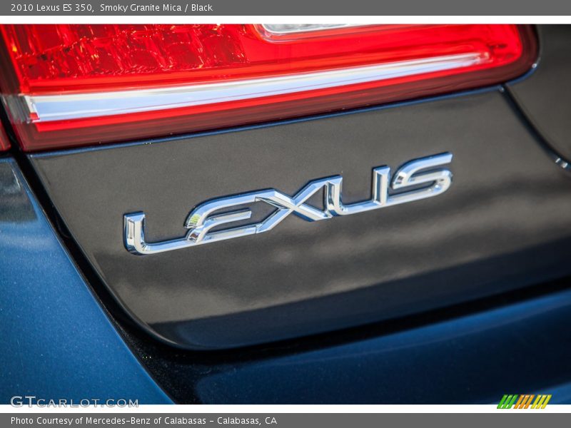 Smoky Granite Mica / Black 2010 Lexus ES 350