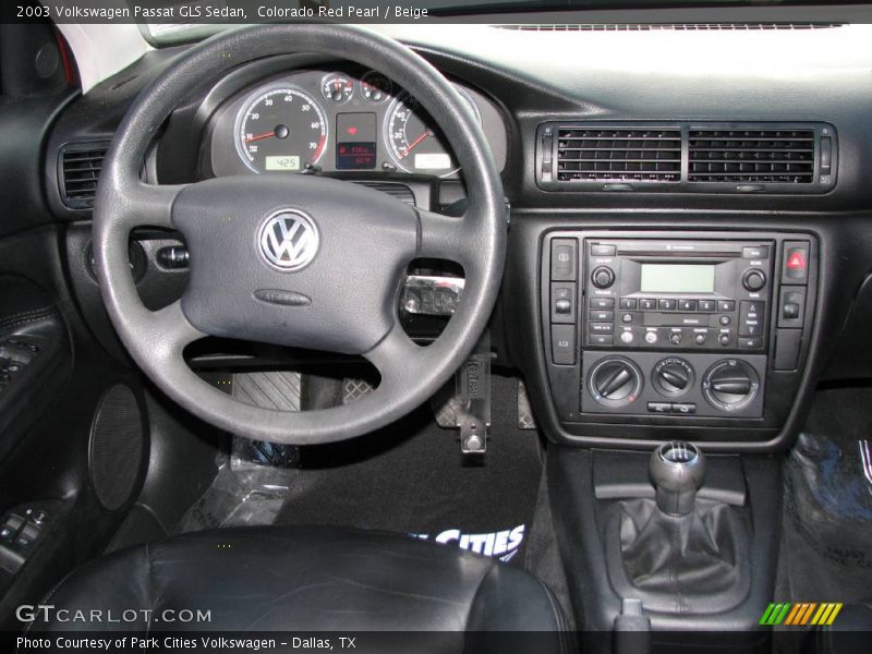 Colorado Red Pearl / Beige 2003 Volkswagen Passat GLS Sedan