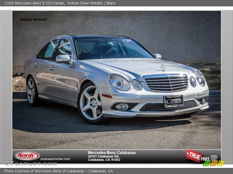 Iridium Silver Metallic / Black 2009 Mercedes-Benz E 350 Sedan