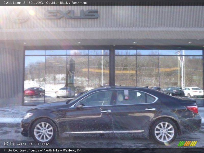Obsidian Black / Parchment 2011 Lexus LS 460 L AWD
