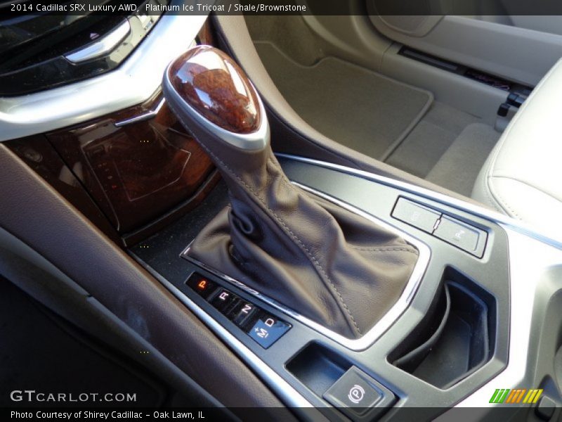 Platinum Ice Tricoat / Shale/Brownstone 2014 Cadillac SRX Luxury AWD