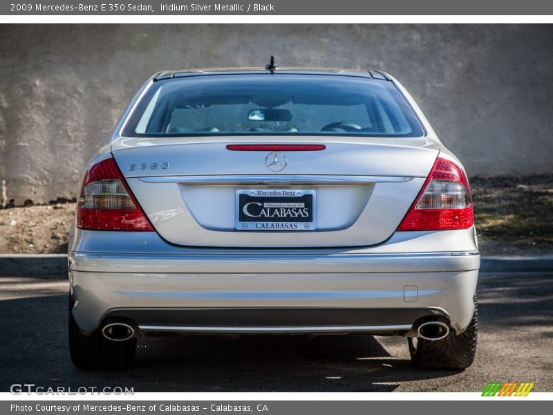 Iridium Silver Metallic / Black 2009 Mercedes-Benz E 350 Sedan
