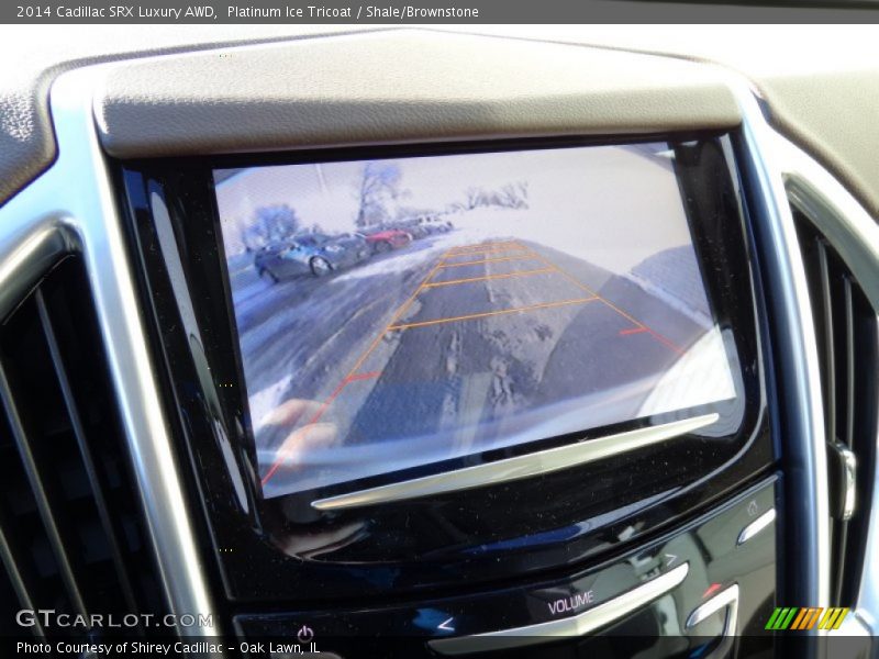 Platinum Ice Tricoat / Shale/Brownstone 2014 Cadillac SRX Luxury AWD