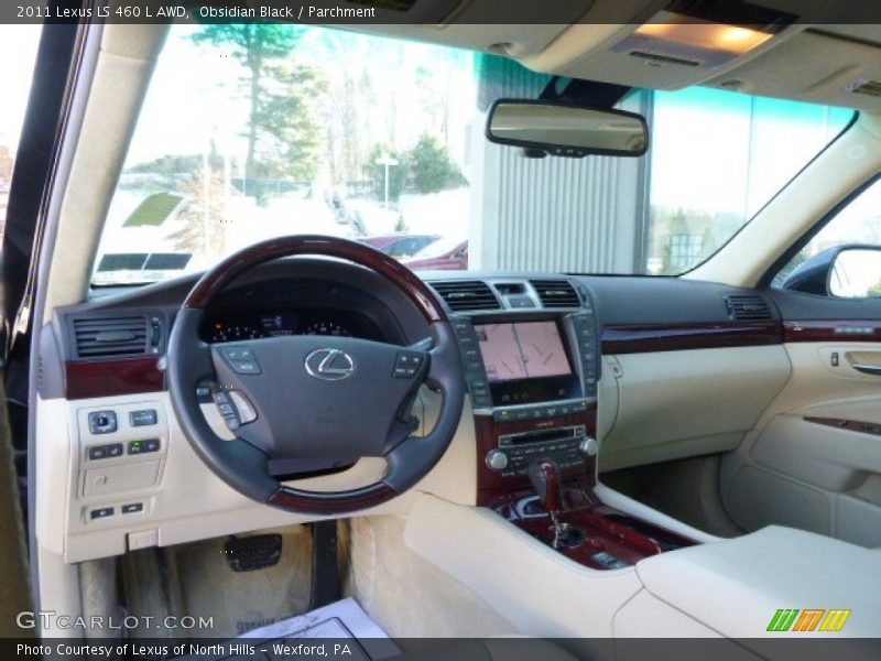 Obsidian Black / Parchment 2011 Lexus LS 460 L AWD