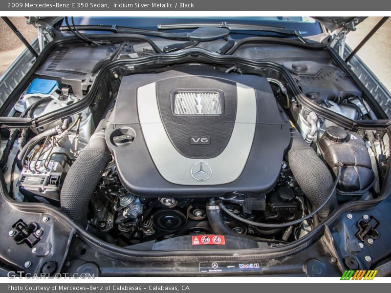 Iridium Silver Metallic / Black 2009 Mercedes-Benz E 350 Sedan