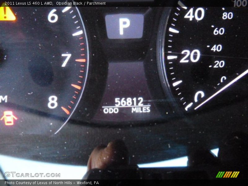 Obsidian Black / Parchment 2011 Lexus LS 460 L AWD