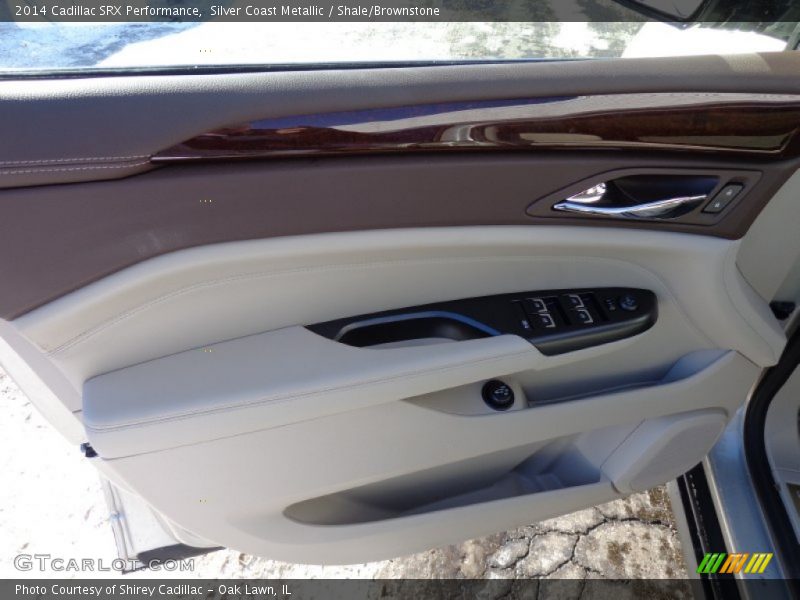 Silver Coast Metallic / Shale/Brownstone 2014 Cadillac SRX Performance