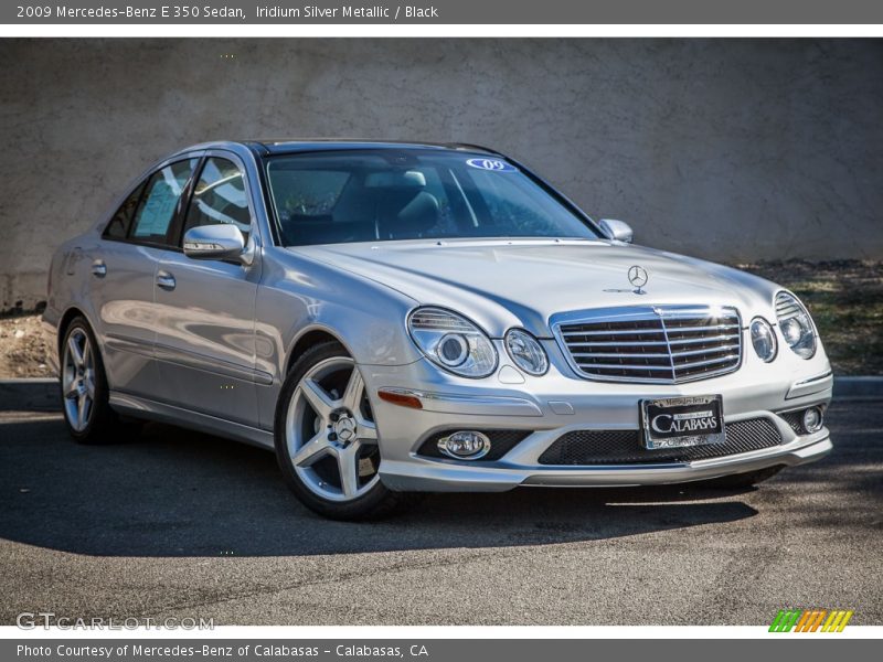 Iridium Silver Metallic / Black 2009 Mercedes-Benz E 350 Sedan