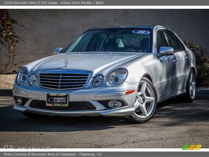 Iridium Silver Metallic / Black 2009 Mercedes-Benz E 350 Sedan