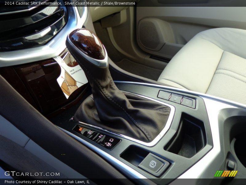 Silver Coast Metallic / Shale/Brownstone 2014 Cadillac SRX Performance