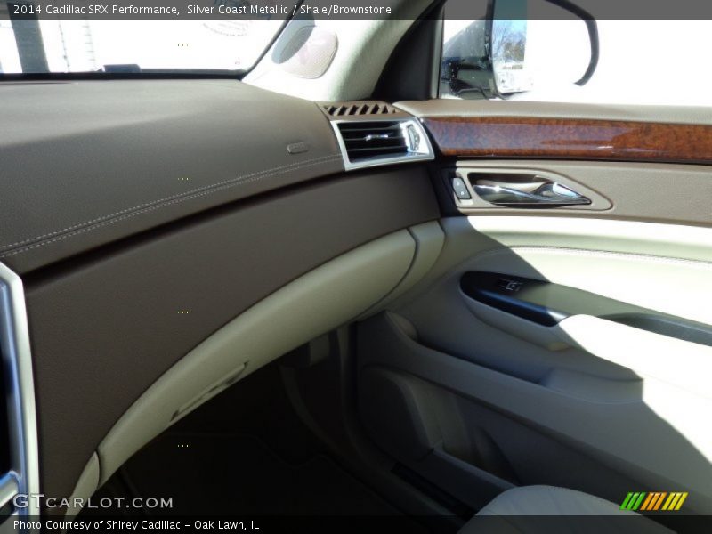 Silver Coast Metallic / Shale/Brownstone 2014 Cadillac SRX Performance