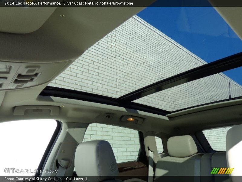 Silver Coast Metallic / Shale/Brownstone 2014 Cadillac SRX Performance