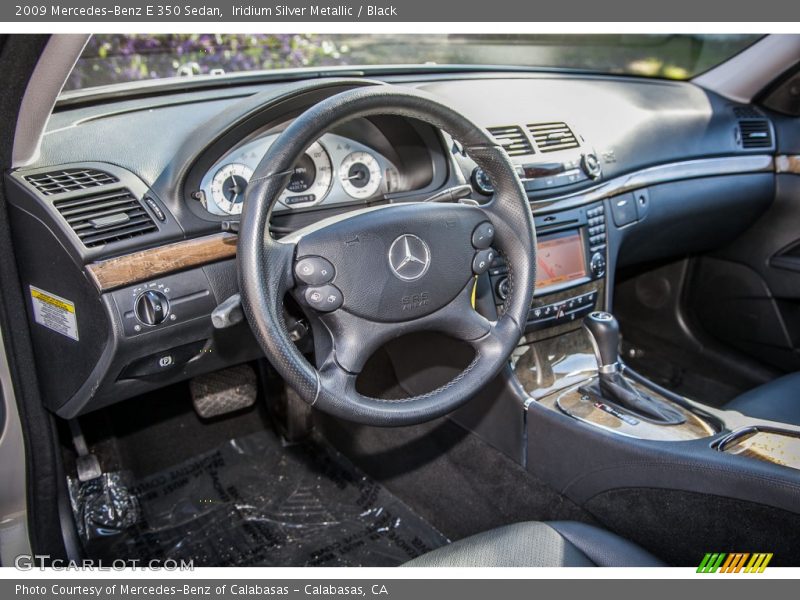 Iridium Silver Metallic / Black 2009 Mercedes-Benz E 350 Sedan
