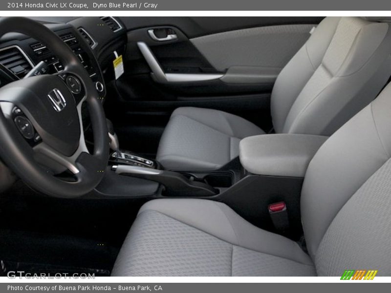  2014 Civic LX Coupe Gray Interior