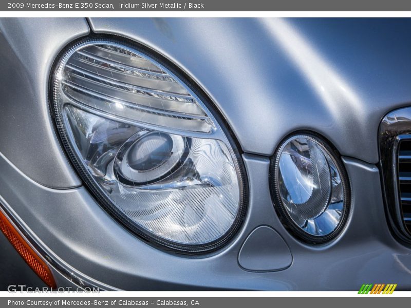 Iridium Silver Metallic / Black 2009 Mercedes-Benz E 350 Sedan