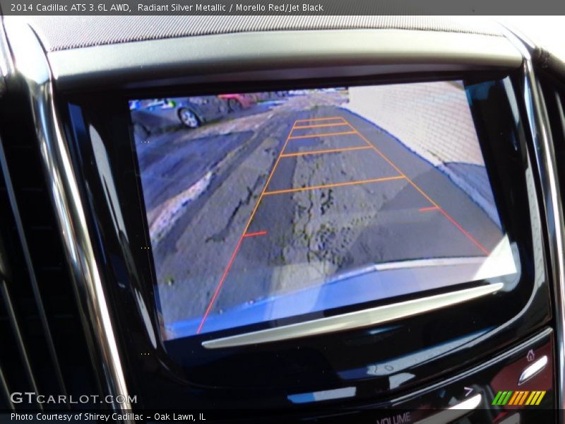 Radiant Silver Metallic / Morello Red/Jet Black 2014 Cadillac ATS 3.6L AWD
