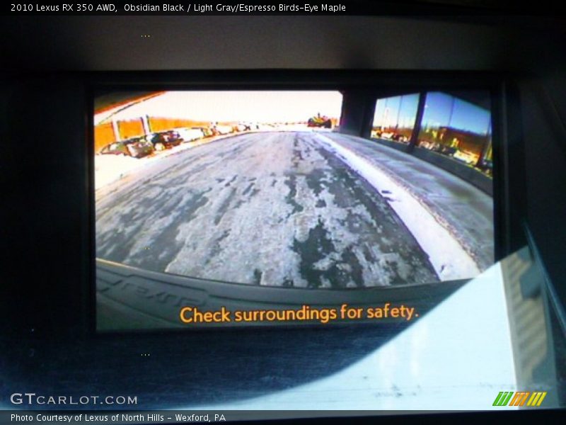 Obsidian Black / Light Gray/Espresso Birds-Eye Maple 2010 Lexus RX 350 AWD