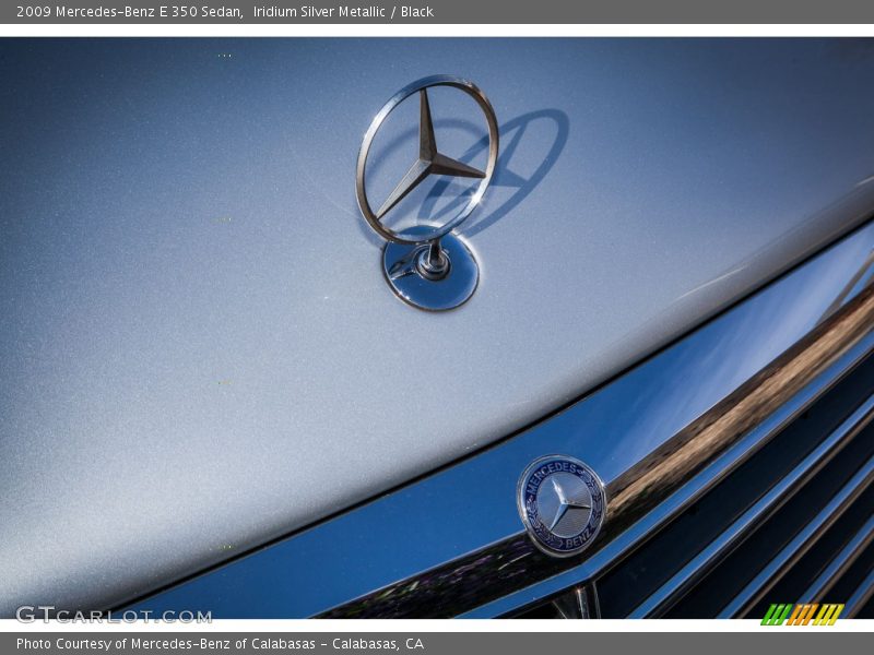 Iridium Silver Metallic / Black 2009 Mercedes-Benz E 350 Sedan