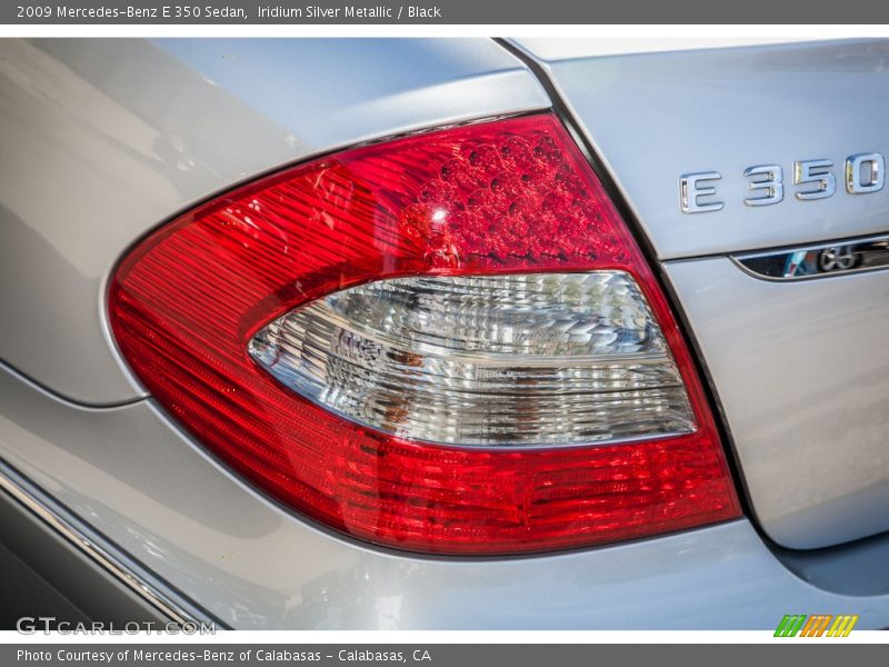 Iridium Silver Metallic / Black 2009 Mercedes-Benz E 350 Sedan
