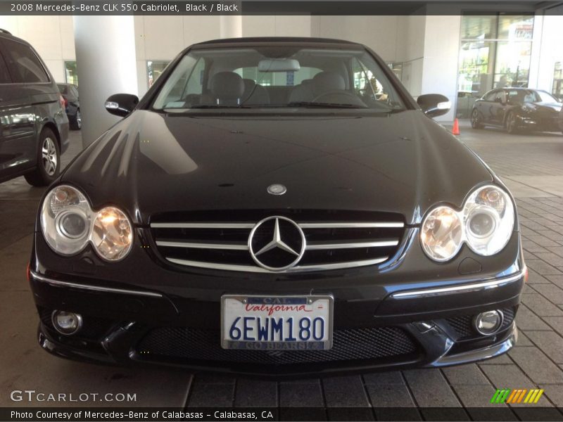 Black / Black 2008 Mercedes-Benz CLK 550 Cabriolet