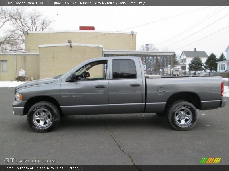Mineral Gray Metallic / Dark Slate Gray 2005 Dodge Ram 1500 SLT Quad Cab 4x4