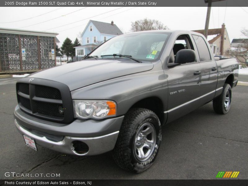 Mineral Gray Metallic / Dark Slate Gray 2005 Dodge Ram 1500 SLT Quad Cab 4x4