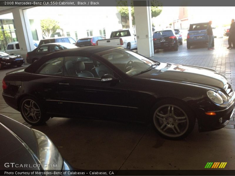 Black / Black 2008 Mercedes-Benz CLK 550 Cabriolet
