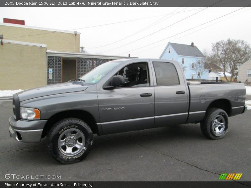 Mineral Gray Metallic / Dark Slate Gray 2005 Dodge Ram 1500 SLT Quad Cab 4x4