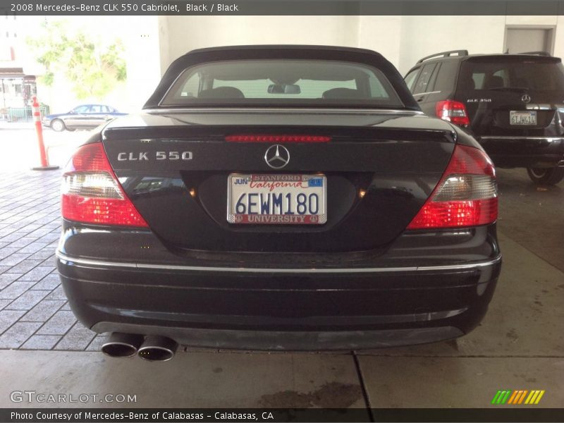 Black / Black 2008 Mercedes-Benz CLK 550 Cabriolet