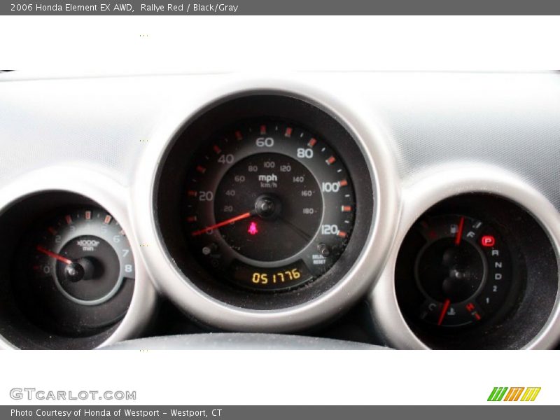 Rallye Red / Black/Gray 2006 Honda Element EX AWD