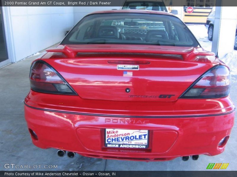 Bright Red / Dark Pewter 2000 Pontiac Grand Am GT Coupe