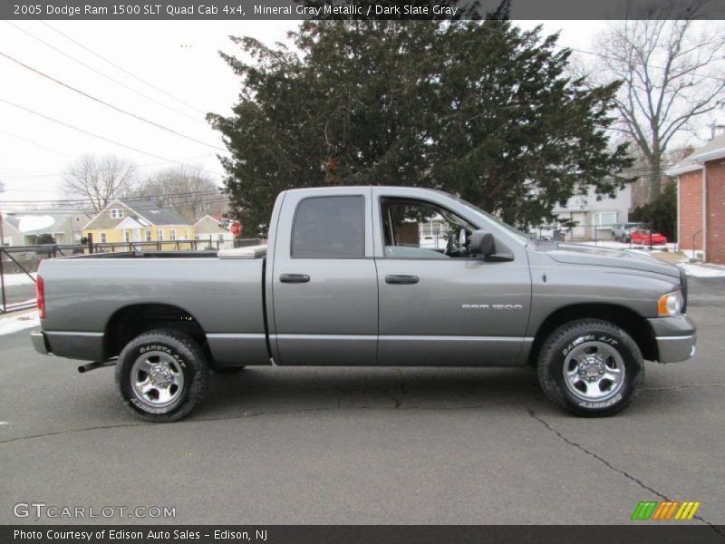 Mineral Gray Metallic / Dark Slate Gray 2005 Dodge Ram 1500 SLT Quad Cab 4x4