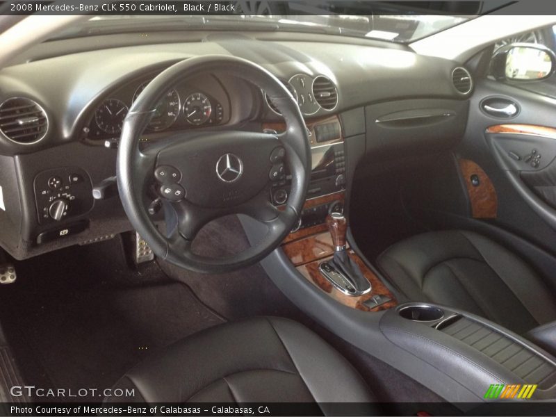 Black / Black 2008 Mercedes-Benz CLK 550 Cabriolet
