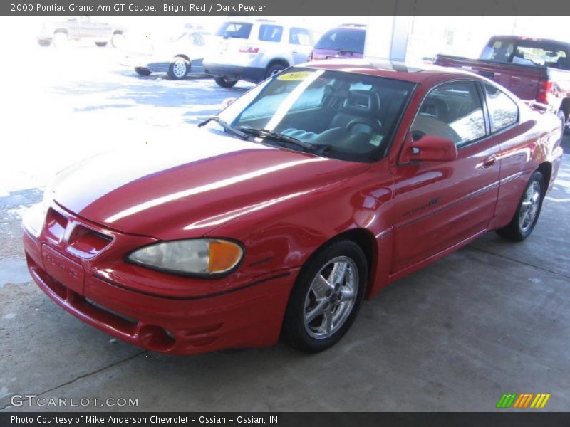 Bright Red / Dark Pewter 2000 Pontiac Grand Am GT Coupe