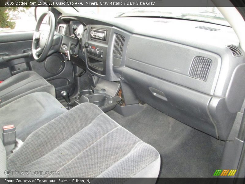 Mineral Gray Metallic / Dark Slate Gray 2005 Dodge Ram 1500 SLT Quad Cab 4x4