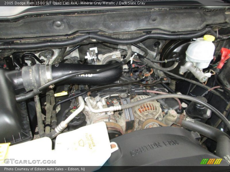 Mineral Gray Metallic / Dark Slate Gray 2005 Dodge Ram 1500 SLT Quad Cab 4x4