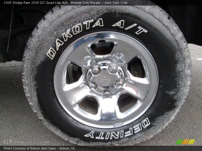 Mineral Gray Metallic / Dark Slate Gray 2005 Dodge Ram 1500 SLT Quad Cab 4x4