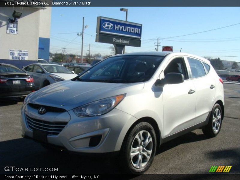 Diamond Silver / Black 2011 Hyundai Tucson GL