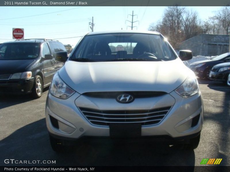 Diamond Silver / Black 2011 Hyundai Tucson GL